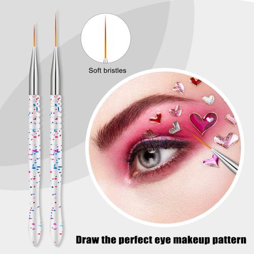 Etercycle 5Pcs Nail Art Liner Brushes, Nail Gel Polish Painting Brush Set