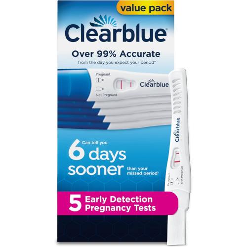 Clearblue Early Detection Pregnancy Test, 5 Ct