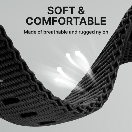 Bandletic Compatible with Garmin Instinct 2 Watch Band - 22mm Quick Fit Rugged Nylon Replacement Band for Fenix 8 E 47mm/7 6 Pro/5 Plus/Instinct 3 E 45mm/Forerunner 970 965/Approach S70 S62/Epix Pro