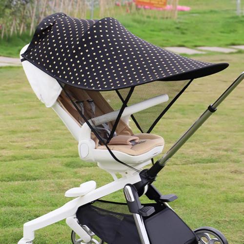 Infant Sun Shade for Stroller Car Seats,Breathable UV Protection Cover Pram Awning Baby Carriages Sun Shade Windshield Summer Stroller Accessories
