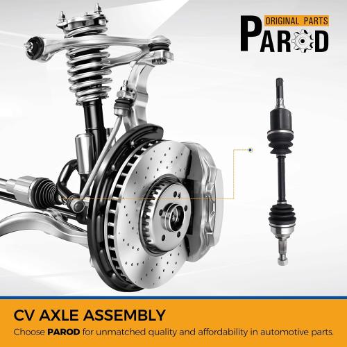 PAROD 666285 AWD CV Axle Assembly Fit for 2008-2013 Nissan Rogue, 2014-2015 Rogue Select - Front Left Drive Side