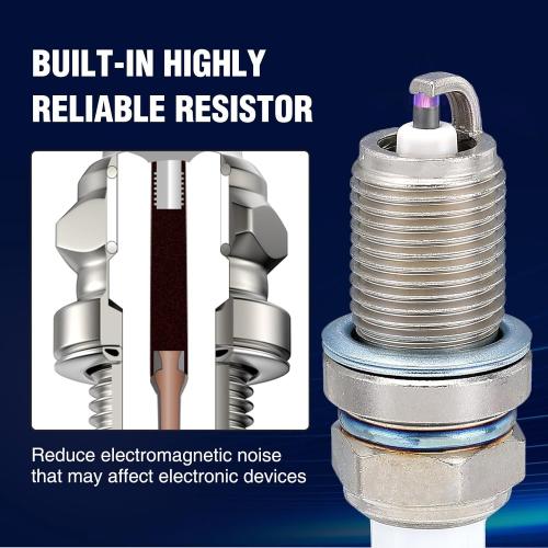RC12YC Spark Plug for Brigg 491055T 491055S 491055 692051 792015 kohler 12 132 02-S Champion RC12YC Spark Plug (2 PACK)