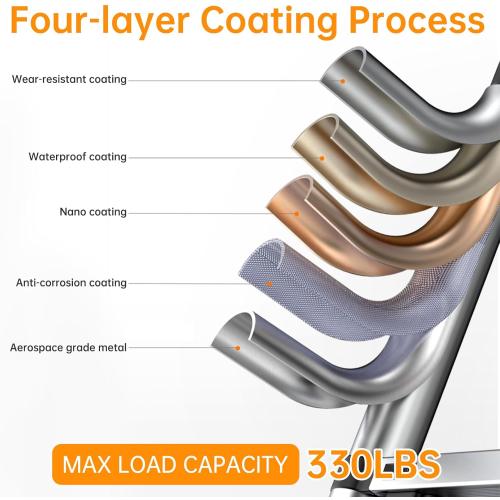 ZenAscend 10.5ft Telescoping Ladder, Multi-Purpose Collapsible Ladder with Hook, Aluminum Extension Ladders for Home, Folding Telescoping Ladder for RV, Attic, Daily Use at Home, 330 lbs…