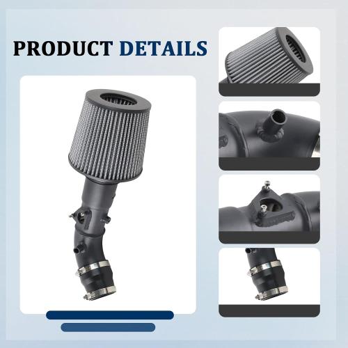 Cold Air Intake Kit w/Heat Shield Compatible With 2009-17 Toyota Corolla/ 2016-17 Scion iM 1.8L
