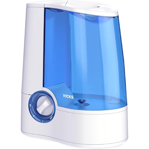 Vicks Warm Mist Humidifier - Air Humidifier for Bedroom, Home & Large Room, Baby, Kids and Adults Soothing Steam Vaporizer for Cough, Congestion, Allergies & Dry Air, VapoSteam Compatible
