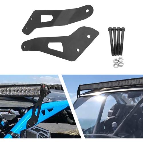 DaSen Upper Roof Light Bar Mount Brackets for 50 Curved/Straight Light Bar Compatible with Can-am Maverick X3 & X3 Max DS RS MR Turbo R 2017-2025