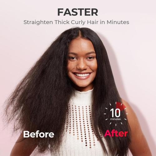 TYMO Hair Straightener Brush, Pink