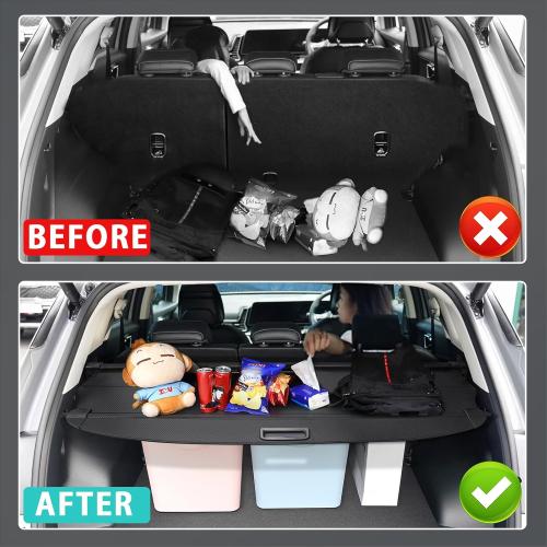 Cargo Cover for BMW X3 2025 2026 Accessories Retractable Trunk Cover Security Shielding Shade Cargo Luggage Cover Trunk Privacy Protection (Carbon Fiber Texture)