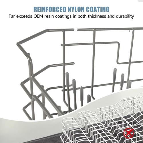 WD28X26099 WD28X34744 Dishwasher Lower Rack Compatible with GE Dishwashers - Replaces WD28X24396,WD28X22659,WD28X28918. Fits Models GDF510PSR3SS, GDF510PSM0SS, GDF510PSMOSS, GDF535PSR0SS, GDF510PSR6SS