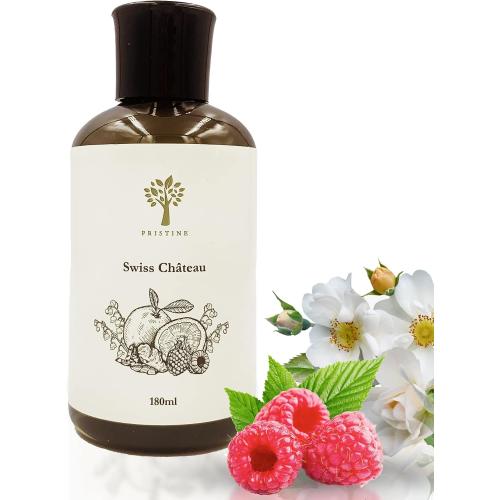 PRISTINE Swiss Château/Inspired by Hilton Hotel Reed Diffuser Refill with Free Reed Sticks | Fresh Rose, Tangerine, White Cedar Oil Diffuser Refills | Premium Hotel Lobby Reed Diffuser Oil Refill