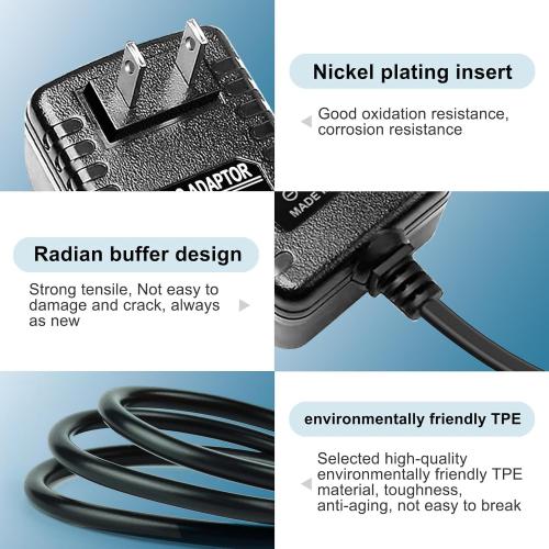 12V 2A Power Cord Adapter Charger Replacement for Spectra Breast Pump S1, S2 Plus, S3 Pro, 9 Plus, SG Synergy Gold, SPS100, SPS200, 6ft Charging Power Cord Cable Led Light