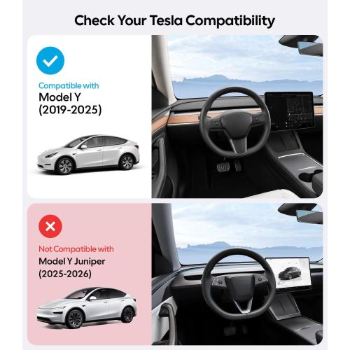 for Tesla Model Y Accessories Sunshade Roof, Interior Gray | For Model Y 2020~2025, Never Sag, Nano Ice-Crystal Coatings, Heat Insulation Glass Roof Sun Shade
