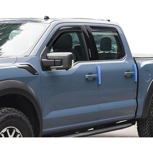 in-Channel Window Visors Rain Guards for Chevy Silverado/GMC Sierra 1500 2019-2025 Crew Cab, Window Deflectors Vent Visors for 2019-2025 Silverado 1500 Crew Cab, 4 Full-Size Doors