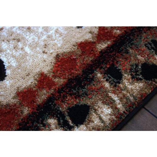Masada Rugs, Cabin Lodge Area Rug Bear and Cub Scene (3 Feet X 10 Feet) Runner