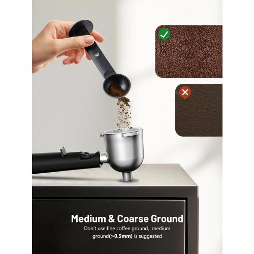 KEENSTAR 3.5Bar Espresso Machine with Milk Frother, 800W Compact Espresso and Cappuccino Machine with Preheating Function, 4 Cup Espresso Maker for Cappuccino or Latte, Gift for Coffee Lover