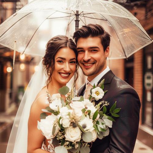 12 Pcs Wedding Umbrella Bulk,with J Hook Handle,Auto Open Stick Clear Umbrellas,Large Windproof Bubble Umbrella for Wedding Party, Birthday, Outdoor Interactive, Photography