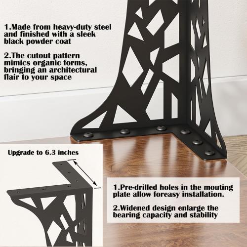 Metal HairpinTable Legs Set of 4–Industrial Dining Furniture Legs, Heavy-Duty V-Shaped Brackets for DIY Coffee Table, Bar Table,Desk,Workbench (Black, 28)