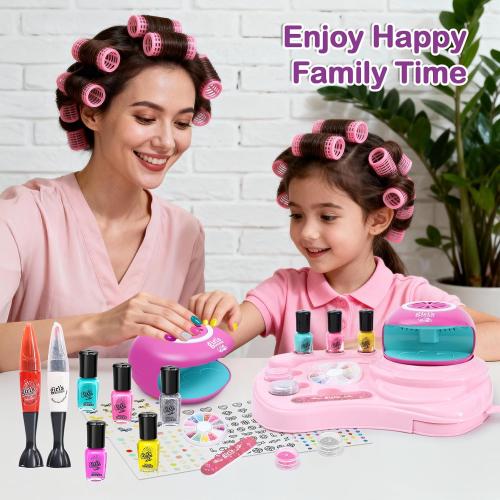 Kids Nail Polish Set for Girls - Girl Toys 8-10 - Nail Art Kit for Kids Ages 7-12, Non toxic Nail