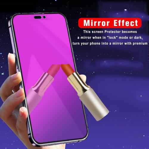 Compatible with iphone 15 Pro Max Privacy screen protector 2 Pack Gradient Colorful 28° Anti-Spy Full Coverage Tempered Glass with Installation Alignment Frame anti Blue light eye protection