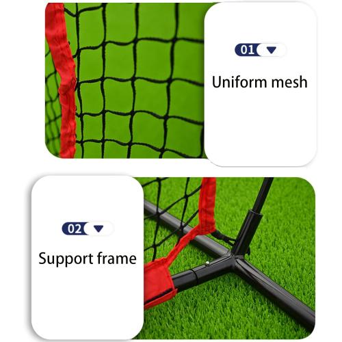 7'×7' Baseball Softball Practice Net with Strike Zone and Carry Bag, Batting Tee, Baseball Backstop Practice Net for Pitching Batting Catching for All Skill Levels