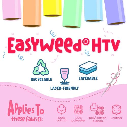 Siser EasyWeed Heat Transfer Vinyl 11.8 x 15ft Roll