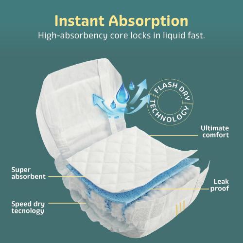 Maximum Absorbency Male Dog Diapers - Leak-Proof Disposable Male Dog Wraps- FlashDry Gel Technology, Wetness Indicator Doggie Diapers- Belly Wraps for Incontinence & Training (50 Pack, Small)