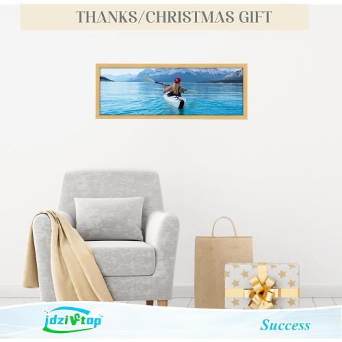 13x39 Frame Gold, Modern 39x13 Picture Poster Frame, Horizontal Vertical Hanging, Ornate 13 by 39 Gallery Family Concert Portrait Photo Frame Anniversary/Birthday/Wedding/Thank you/Christmas Gift