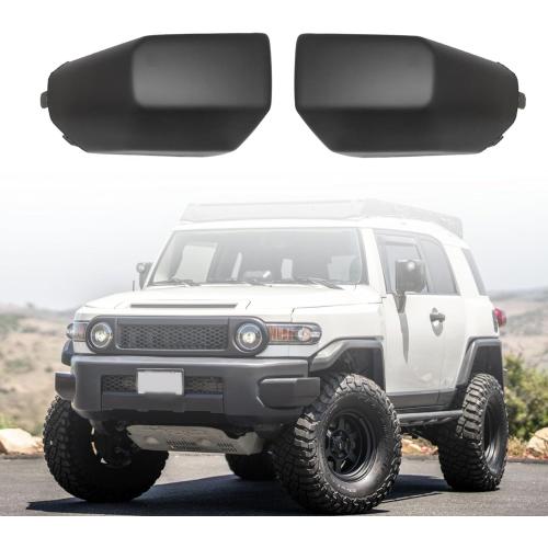2 Pcs GXARTS 2PCS Black Driver & Passenger Side Front Corner Bumper End Cap 5242235060 Compatible with Toyota FJ Cruiser 2007-2014