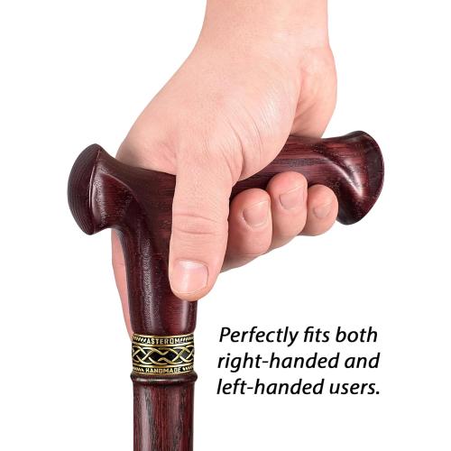 Asterom Walking Cane for Men & Women - Handmade, Ergonomic, Wooden Canes - Cool Walking Sticks for Seniors