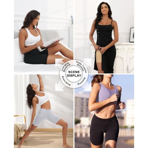 Size S....Sunm Boutique Combed Cotton Womens Underwear Boxer Briefs, Anti Chafing Boy Shorts Panties for Women