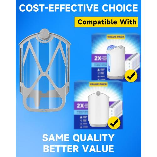 10 Pack Refill Cartridge Kit Compatible with Zevo Plug-in Light M364A and Max
