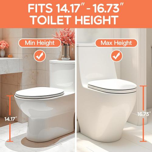 SKYROKU Potty Training Seat for Toddlers – 2-in-1 Adjustable potty ladder with Step Stool, Anti-Slip Cushion, Splash Guard & Extra-Wide Pedals, Supports 200  lbs, Ideal for Boys & Girls (Pink)