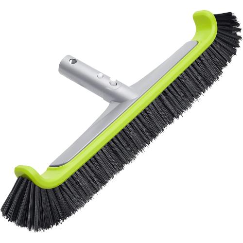 Sepetrel Pool Brush Head for Cleaning Walls,Heavy Duty Inground/Above Ground Swimming Pool Scrub Brushes with Premium Strong Bristle & Reinforced Aluminium Back