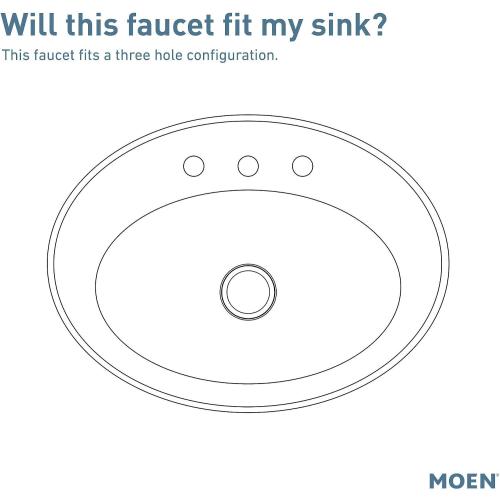 Moen Genta LX Brushed Nickel Two-Handle Three-Hole Widespread Modern Bathroom Sink Faucet with Drain Assembly, (Valve Required), T6708BN