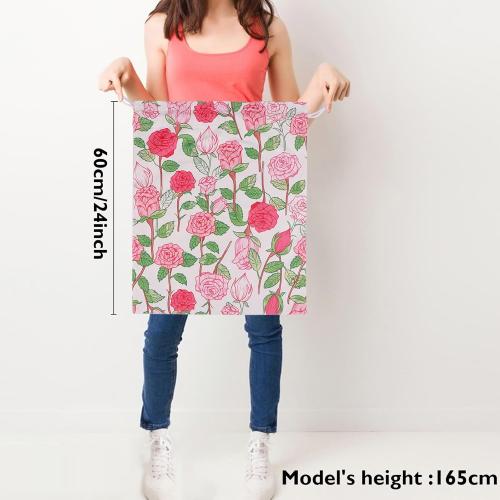 Drawstring Gift Bags,Extra Large 24x 20 | Premium Canvas Storage Bags | Reusable Fabric | Perfect for Baby Showers,Birthday Parties | Rosy