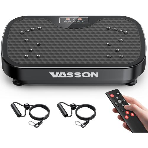 Vasson Vibration Plate Exercise Machine, Power Vibrating Shake Platform for Lymphatic Drainage, Whole Body Vibrate Waver Fitness, Full Body Shaking Board for Home Workouts, Weight Loss, Women