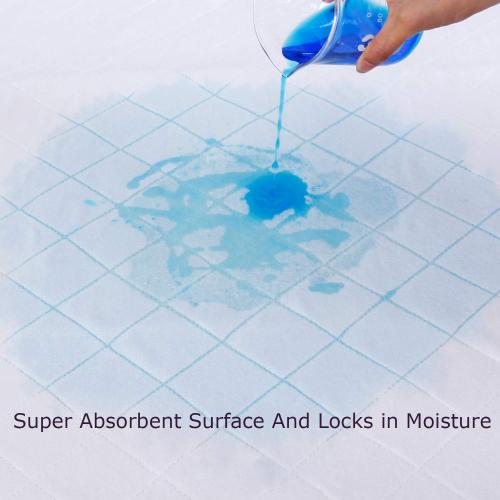 Waterproof Crib Mattress Protector 27 x 38, Washable Pee Pads for Kids, Adults, Non-Slip & Sturdy Mattress Pad for Incontinence, Potty Training Pee Pads, White