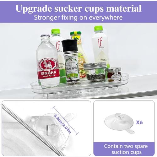 360° Rotating Lazy Susan Turntable Organizer - Multifunctional 11.8 x 8.7 Rectangular Organizer for Refrigerator, Cabinet, Pantry, and Kitchen Countertop