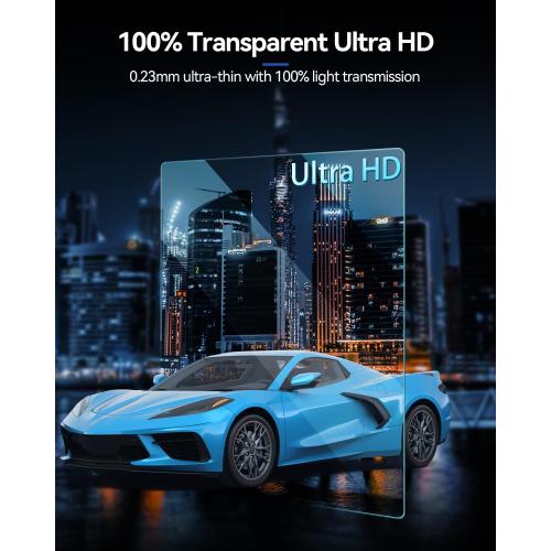 2PCS Car Screen Protector for Chevrolte Corvette C8 2022 2023 2024 2025 Accessories Dashboard Nano Touchscreen Protector Film HD Clear Anti Fingerprint 12''