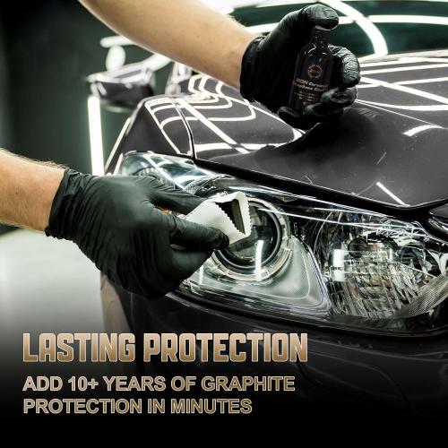 20H Professional Graphene Ceramic Coating for Cars (70ml) - 10  Years Protection, Hydrophobic, Scratch & UV Resistant, High Gloss Finish - Professional-Grade Car Detailing Kit - Easy Application