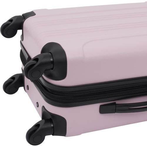 Travelers Club Chicago Hardside Expandable Spinner Luggage, Lilac, 20 Carry-On