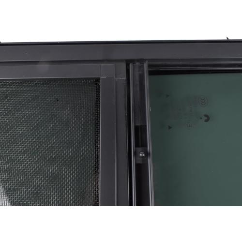 12 W x 22 H Vertical Slider RV Window Cargo Trailer with Trim Rings & Screws for Teardrop, Cargo, Horse Trailer, Marine Camper Window Replacement