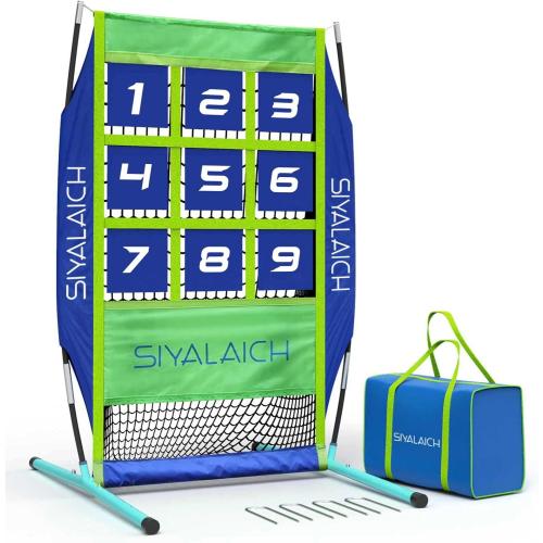 Ultimate Portable Pitching Target Net​ for Baseball, Softball & Football | Pro-Tested Practice System with Numbered Strike Zone | Includes Carry Bag & Enables Quick Assembly