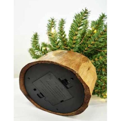 18 Battery Operated LED Warm White Table Top Tree Green Upswept