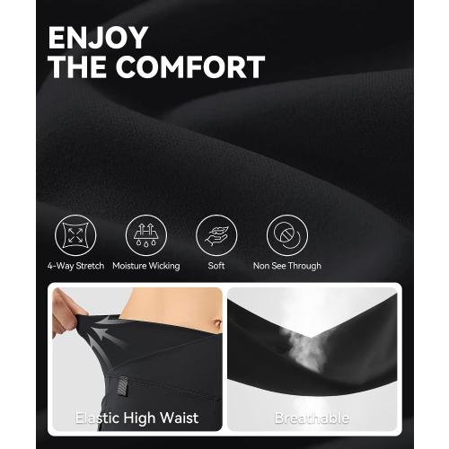 Flare Leggings for Women Yoga Crossover High Waist Pants with Tummy Control Workout Cargo with 5 Pockets Bootcut Leggings