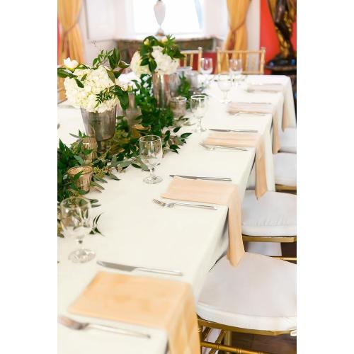 fani 10 Packs Ivory Tablecloth - 60 x 102 Inch for 6Ft Tables | Washable Polyester Fabric, Stain Wrinkle Resistant Rectangle Table Cloth for Wedding Banquets Parties Buffet Dining