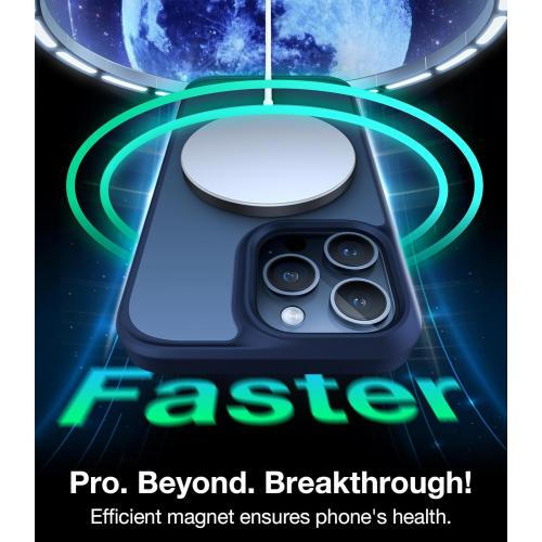 TORRAS Magnetic Guardian Designed for iPhone 15 Pro Max Case, Military Grade Drop Tested, Compatible with MagSafe, Slim Case for iPhone 15 Pro Max Phone Case (6.7) 2023, Blue Titanium