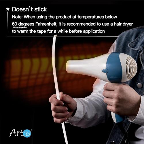 Art3d 20ft Outside Vinyl Corner Trim Peel and Stick for Tile and Wall Edges, Furniture Decoration White