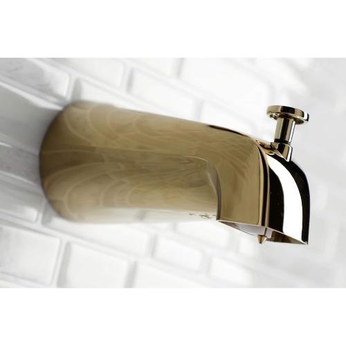 Kingston Brass K188A2 Designer Trimscape Showerscape 5-Inch Tub Spout with Diverter, Dual Function, Polished Brass