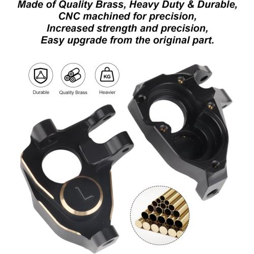 HobbyPark Brass Steering Knuckle Counterweights Weights (100g) for Vanquish VP VS4-10 1/10 RC Crawler F10 Portal Axle Phoenix LCG VRD Carbon Kit Lower COG Upgrades Parts